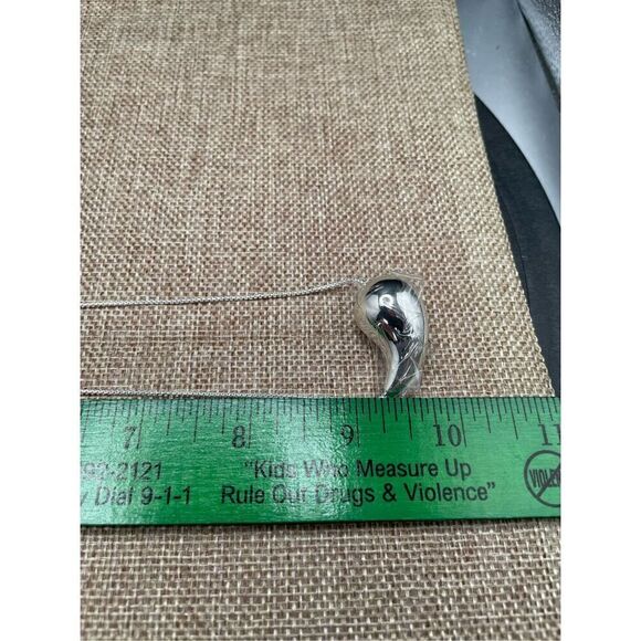 Bi&Yamigeo Teardrop Necklace Silver Box chain length is 23” NEW Gold Layered Gif - Picture 7 of 9